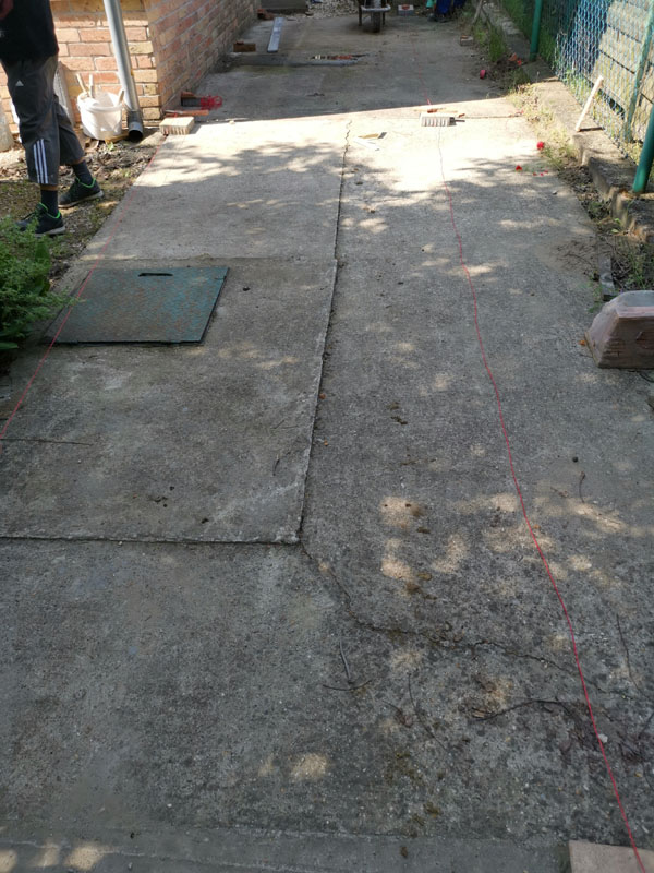 Térkővezés vasalt betonrétegre 21