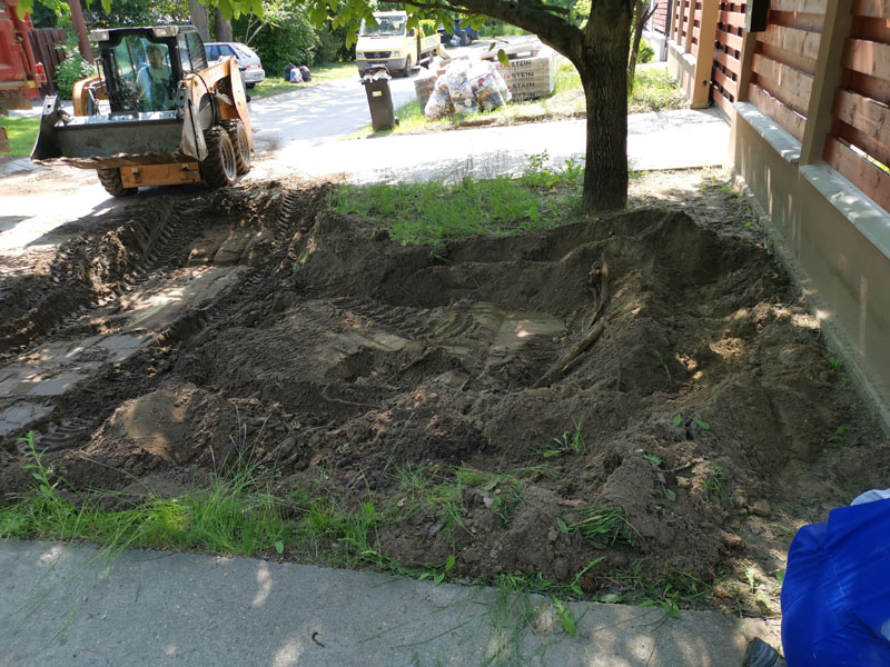 Térkővezés vasalt betonrétegre 23