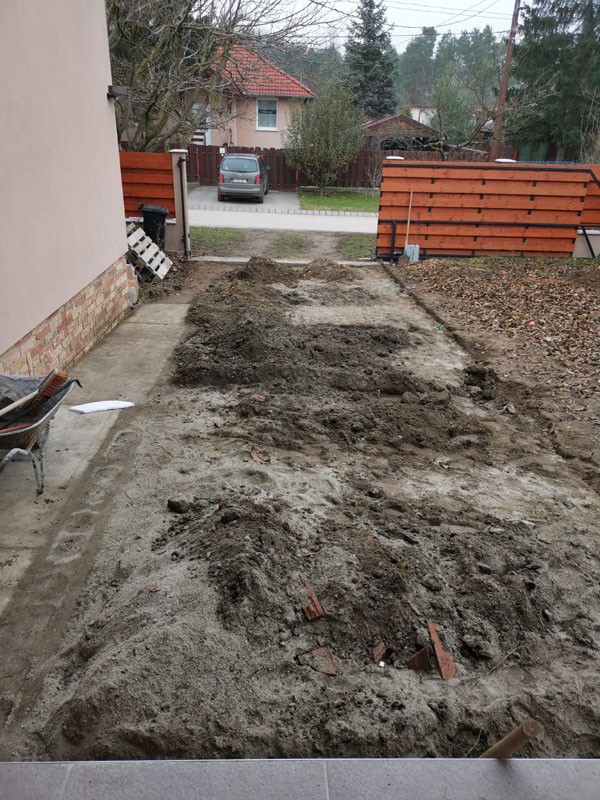 Térkővezés vasalt betonrétegre 5