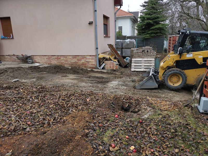 Térkővezés vasalt betonrétegre 6